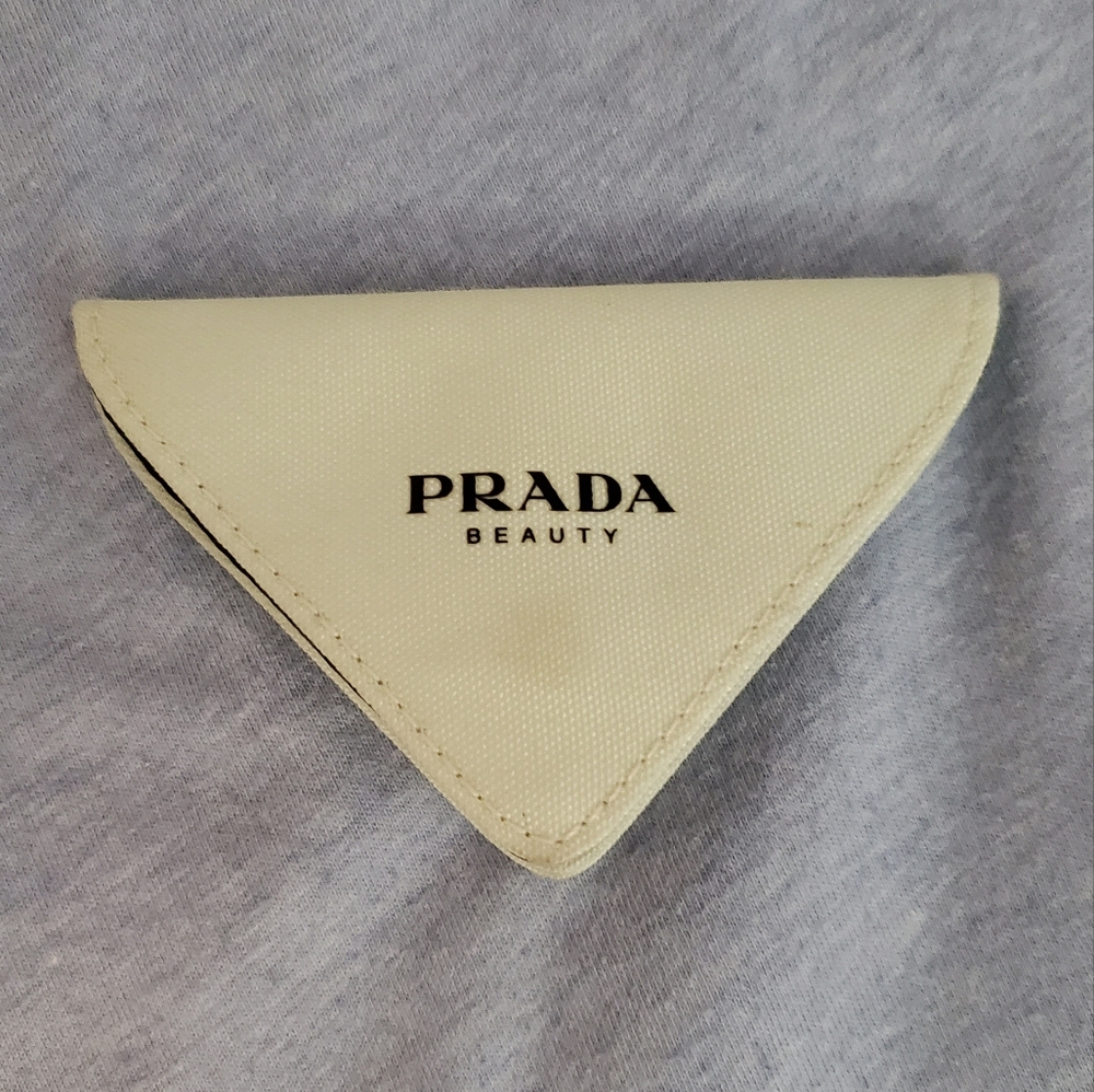 Prada Gold and Cream Triangle Mirror - Picture 2 of 4